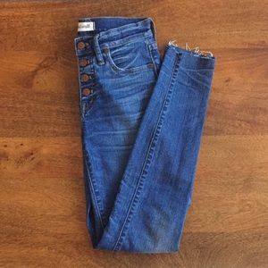 Madewell 9” High Riser Skinny Button-Front Edition